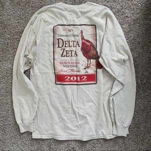 2/$10 Delta Zeta Woodser Long Sleeve T-Shirt